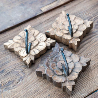 Flower Wall Hook Square