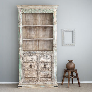 Hand Carved Teak Tallboy