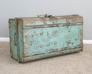 Vintage Indian Metal Suitcase 9