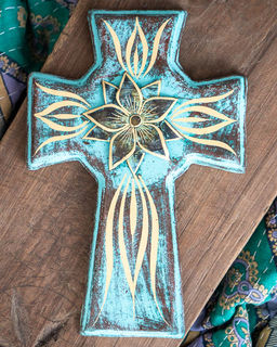 Mexican Cross with Tin Flower 10