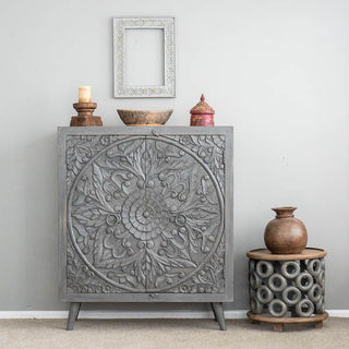 Mandala Sideboard Tall Grey
