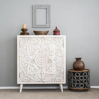 Mandala Sideboard Tall White