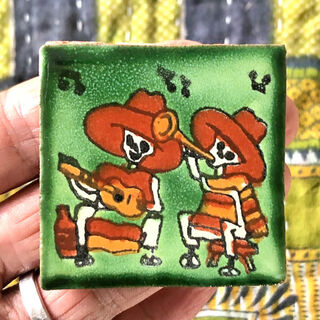 50mm x 50mm Day of the Dead Tile 1