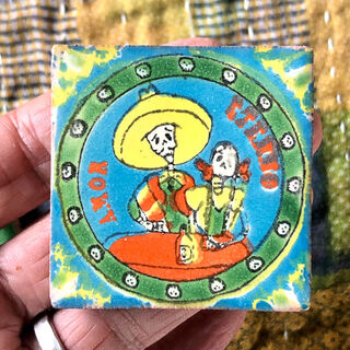 50mm x 50mm Day of the Dead Tile 2