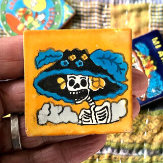 50mm x 50mm Day of the Dead Tile 3