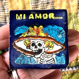 50mm x 50mm Day of the Dead Tile 4