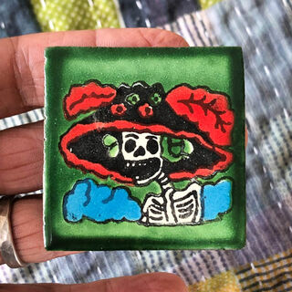 50mm x 50mm Day of the Dead Tile 5