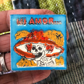 50mm x 50mm Day of the Dead Tile 7
