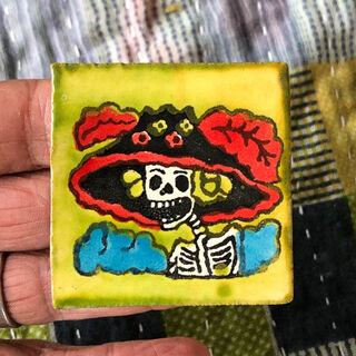 50mm x 50mm Day of the Dead Tile 11