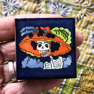 50mm x 50mm Day of the Dead Tile 14