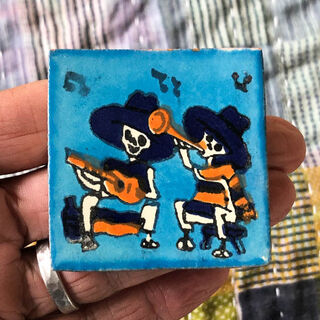 50mm x 50mm Day of the Dead Tile 21