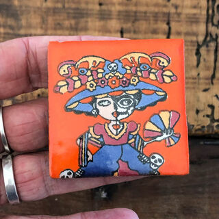 50mm x 50mm Frida Kahlo Tile 7