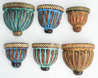 Rustic Clay Mexican Wall Pot Small