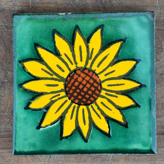 Sunflower Girasol Verde Tile