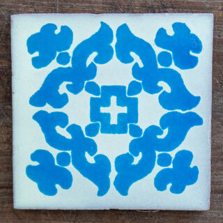 Turquoise Barroco Tile