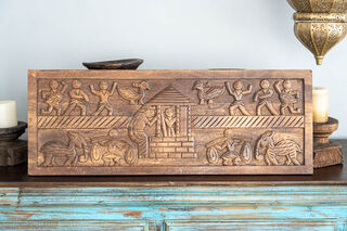 Hand Carved Timber Wall Art 2