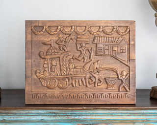 Hand Carved Timber Wall Art 3