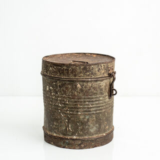 Small Vintage Indian Storage Canister I