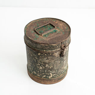 XSmall Vintage Indian Storage Canister A