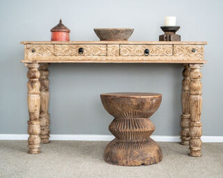 Vintage Ukhali Stool Natural A