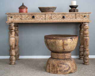 Vintage Ukhali Stool Natural F