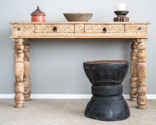 Vintage Ukhali Stool Black B