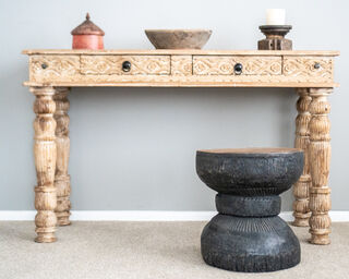 Vintage Ukhali Stool Black C