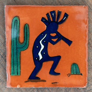 Kokopelli Tile Autumn