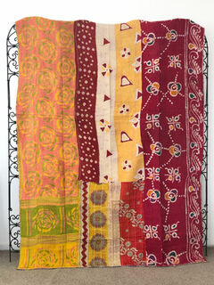 Vintage Kantha Quilt 126