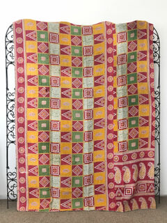 Vintage Kantha Quilt 129