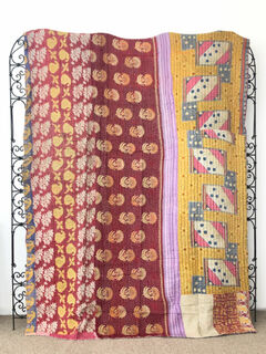 Vintage Kantha Quilt 135