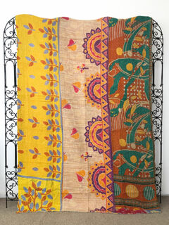 Vintage Kantha Quilt 143