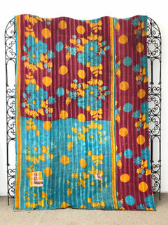 Vintage Kantha Quilt 149