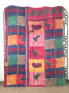 Vintage Kantha Quilt 155