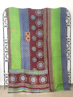Vintage Kantha Quilt 167