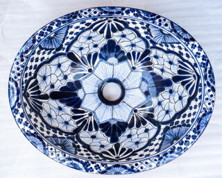 Medium Talavera Hand Basin 4 PRE ORDER