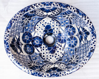 Medium Talavera Hand Basin 10 PRE ORDER