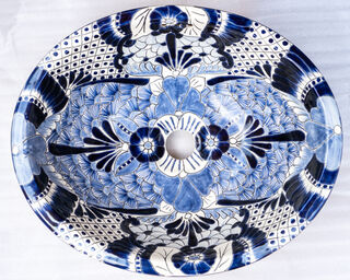 Medium Talavera Hand Basin 17 PRE ORDER