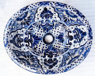 Medium Talavera Hand Basin 20 PRE ORDER