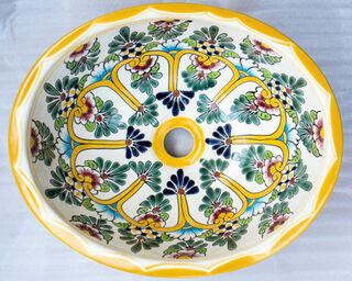 Medium Talavera Hand Basin 31 PRE ORDER