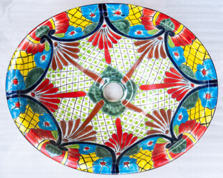 Medium Talavera Hand Basin 43 PRE ORDER