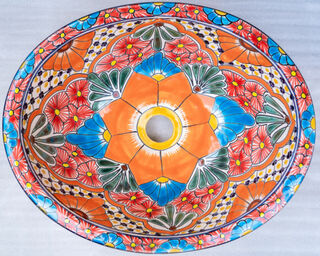 Medium Talavera Hand Basin 47 PRE ORDER