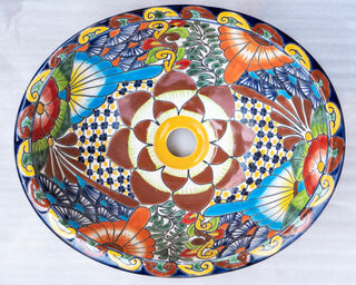 Medium Talavera Hand Basin 50 PRE ORDER