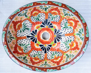 Medium Talavera Hand Basin 55 PRE ORDER