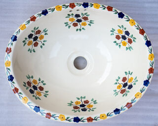 Medium Talavera Hand Basin 63 PRE ORDER