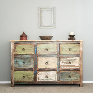 Boho Rustic 9 Drawers D