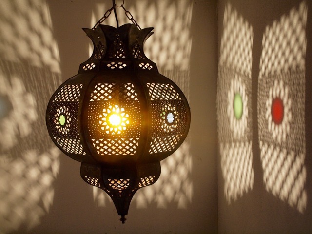 Arabian Tin Lantern: large
