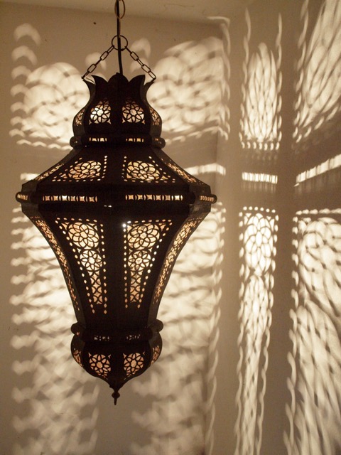 Marrakech Tin Lantern: large