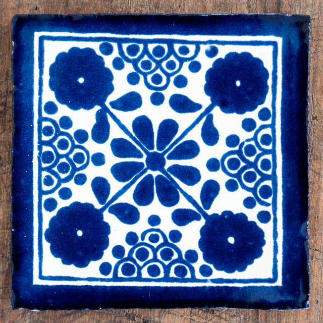 Damasco Azul Tile