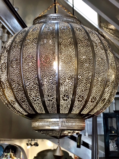 Silver Casablanca Lantern: large